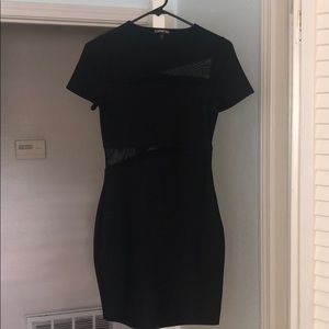 Black midi dress